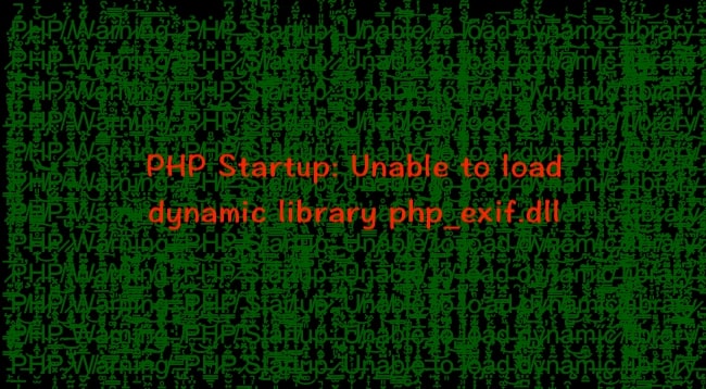 解決 PHP Startup: Unable to load dynamic library php_exif.dll